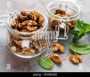 Walnuts  without shell Stock Photo