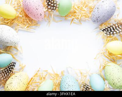 Colorful Easter eggs Stock Photo