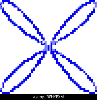 Pixel art vector illustration Stock Vector