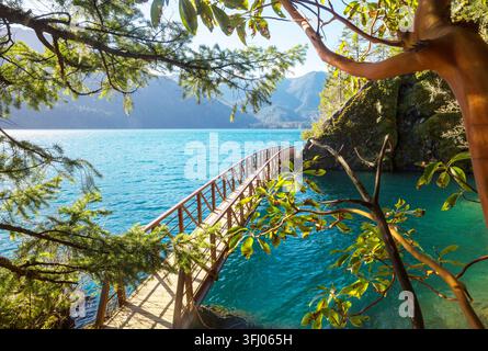 Lake Crescent at Olympic National Park, Washington, USA Stock Photo