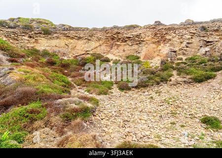 Disused slate mine Stock Photo