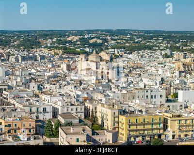 Aerial View of Martina Franca Old Town, Puglia, Italy Stock Photo