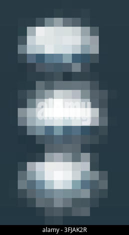 cloud set and smoke isolated on transparent background Stock Vector