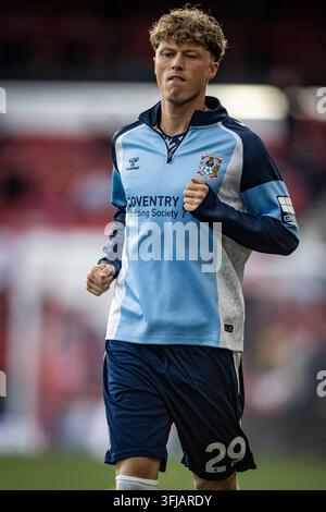 Victor Torp of Coventry City during the Premier League match between ...