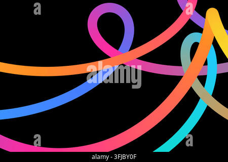 Bright Gradient Zigzag Bands vector background with bright commercial color accents for microstock and commercial design projects. Stock Vector