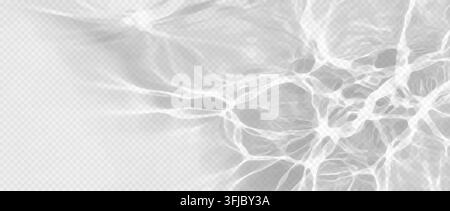 Easy to edit layered vector shadow. Water caustics and ripples; tonal layer opacity controls intensity and perceived softness. Stock Vector