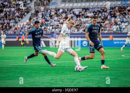 Conrad HARDER of Strasbourg during Ligue 1 McDonald's match between ...