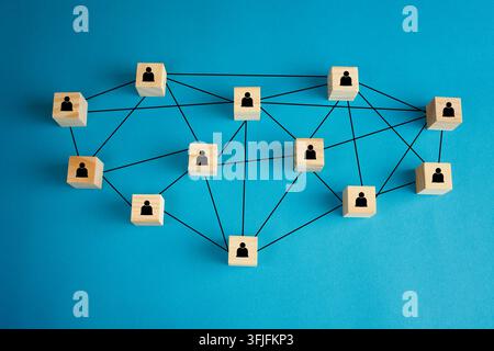 Business concept for Teamwork, Business concept for Teamwork, networking,community and social meadia. Negative space, large copy space. Stock Photo