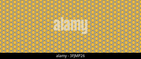 Carbon hex fiber weave. Honeycomb seamless pattern. Hexagonal grid bg Stock Vector