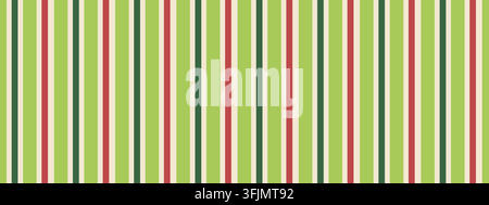 Seamless vertical stripe cane pattern. Traditional Christmas bg for wrapping paper or holiday banners Stock Vector