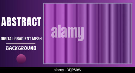 A modern abstract background featuring vertical purple gradient stripes with a clean, minimalist design and a circular accent element. Stock Vector