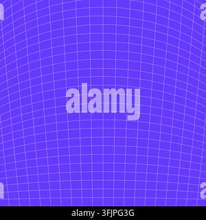 Curved arch perspective grid distortion abstract geometric line violet. Smooth curved grid lines form gentle downward arch pattern vivid violet backgr Stock Vector