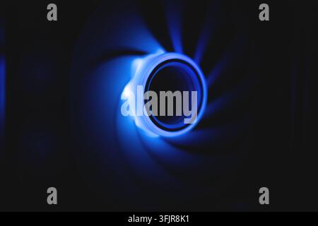 Abstract blue technology background Stock Photo