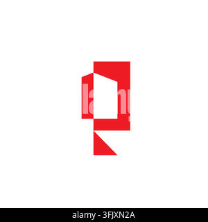 Letter R Real Estate Logo Design Stock Vector