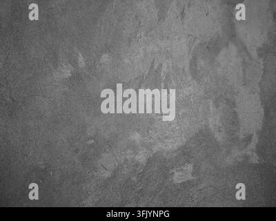 Industrial Gray Polished Cement Texture featuring Mottled Plaster Patches and Distressed Raw Concrete Finish Stock Photo