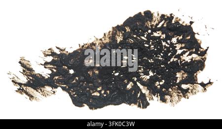 Wet mud isolated on white background. Dirty texture Stock Photo