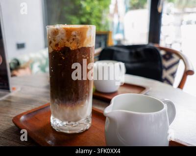 AO NANG, THAILAND - 20th August, 2026: Vietnamese ice coffee served at MY PHO restaurant Stock Photo