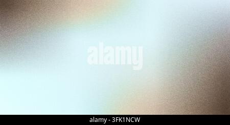 Abstract background with soft gradient transitioning from light blue to brown, featuring fine grain noise Stock Photo