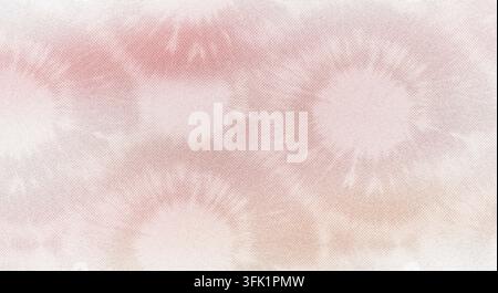 A soft, abstract background featuring circular watercolor-style splashes in shades of pink and orange with a subtle grainy texture. Stock Photo