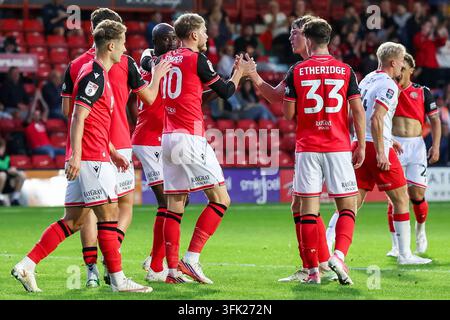 Walsall FC #10 Lewis Simper races back to restart play following his ...