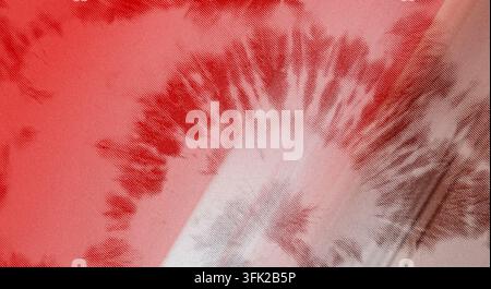 A striking abstract image featuring diagonal lines and bold red and white gradients, creating a high-contrast and energetic visual experience. Stock Photo