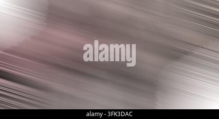 An abstract background featuring a brushed metal texture with diagonal streaks and bright light flares emanating from corners in shades of grey and pi Stock Photo
