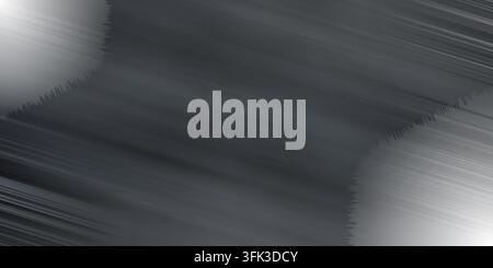 Dark brushed metal texture background with diagonal lines and corner light highlights, sleek industrial graphic design element. Stock Photo