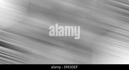 Abstract silver metal brushed texture background with diagonal lines and light reflection effects, modern industrial design element. Stock Photo