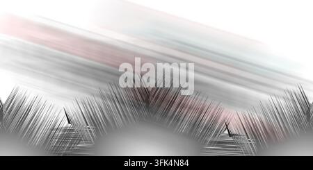 Abstract background featuring a dynamic spiky pattern against a blurred linear backdrop. Stock Photo