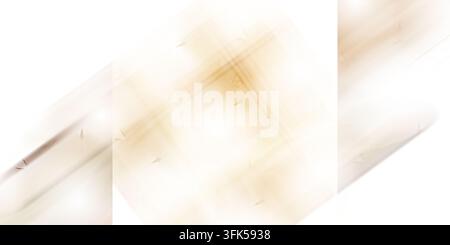 A soft abstract background featuring blurred golden and white tones with subtle textured lines and a sense of motion. Stock Photo