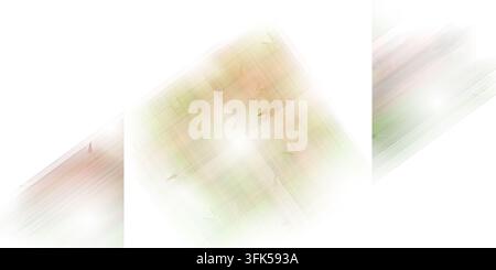 An abstract composition featuring diagonal lines and soft, blurry shapes in muted colors like green, orange, and white, creating a sense of movement a Stock Photo