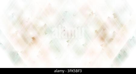 An abstract digital art background featuring a soft, blurred grid of pastel-colored triangles and diagonal light streaks on a white background. Stock Photo