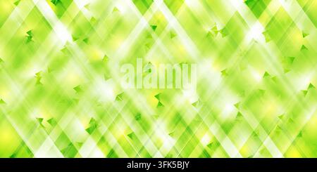 A dynamic and energetic abstract background featuring a vibrant green color palette with intersecting diagonal lines and subtle geometric patterns. Stock Photo
