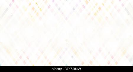 A soft, pastel-colored abstract plaid pattern featuring intersecting diagonal lines, creating a light and airy geometric design. Stock Photo