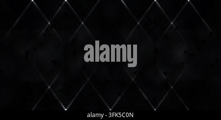 A sophisticated dark abstract background featuring a faint, elegant diamond grid pattern and soft, moody lighting effects. Stock Photo