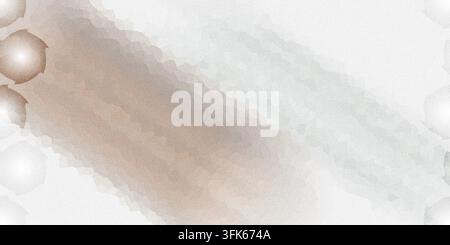 An abstract digital artwork featuring grainy textured diagonal brush strokes in muted brown and grey tones on a light background, creating a soft, art Stock Photo
