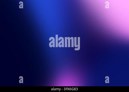 Abstract blue and purple gradient background with soft pink light and blurred transition Stock Photo