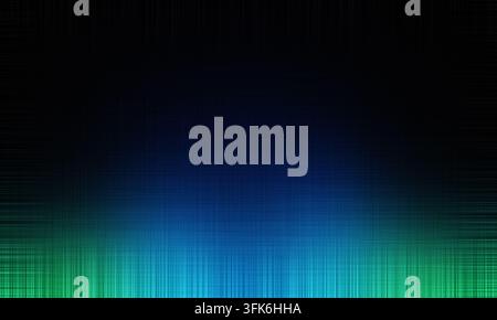 Abstract background with a woven fabric texture blending from black at the top to vibrant blue and green at the bottom. Stock Photo