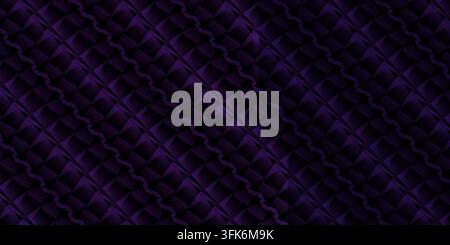 Abstract dark purple textured geometric pattern with diagonal lines and subtle 3D shapes, providing a sleek and modern background. Stock Photo