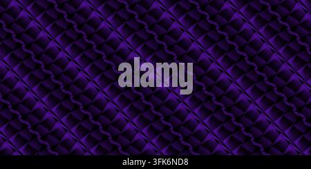 Seamless abstract geometric pattern in dark purple with a sleek diagonal repeating textured design. Stock Photo