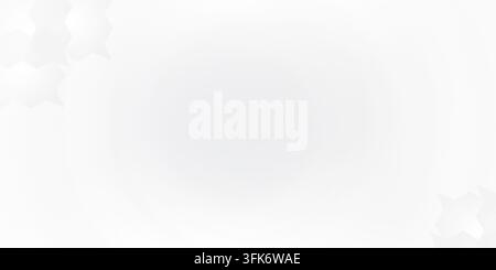 Minimalist white background with subtle geometric speech bubble shapes in corners, soft light texture, clean modern design Stock Photo