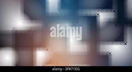 Abstract geometric vector background with overlapping quilted square patches and soft gradient lighting effects Stock Photo