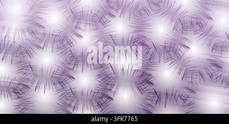 Abstract background with repeating starburst patterns in soft purple tones Stock Photo
