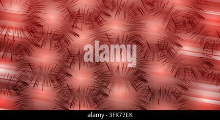 Abstract background with repeating starburst patterns in vibrant red and white tones Stock Photo