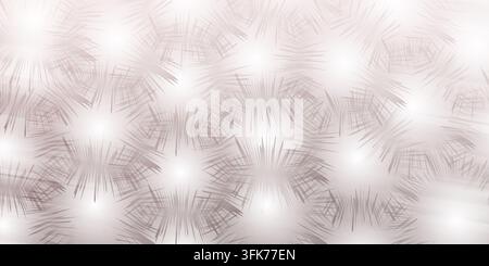 Abstract background with repeating starburst patterns in soft beige and white tones Stock Photo