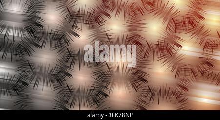 Abstract background with repeating starburst patterns in dark red and grey gradient Stock Photo