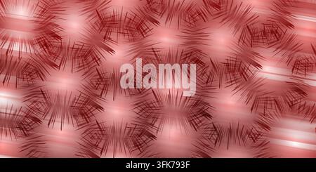 Abstract rose gold metallic background with geometric starburst patterns and soft glowing light effects Stock Photo
