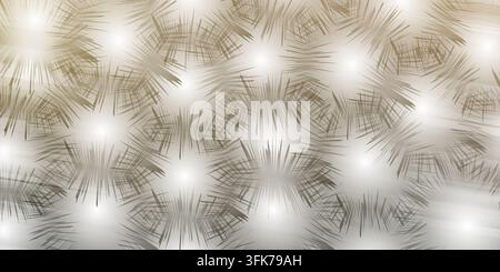 Abstract background with dark spiky starburst patterns and warm golden gradient light effects Stock Photo