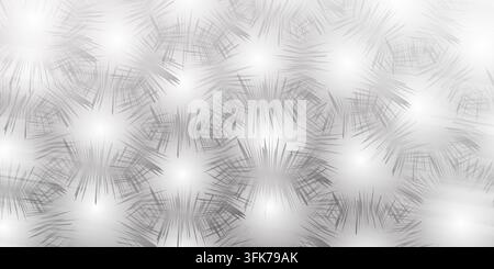 Abstract background with light spiky starburst patterns isolated on white background Stock Photo