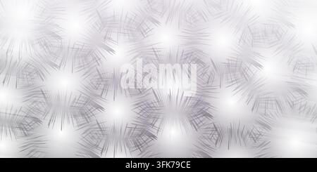 Abstract background with geometric starburst patterns in shades of grey and white Stock Photo